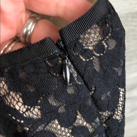 NWT Ann Taylor Black Lace A-Line Midi Skirt New 2 - Picture 9 of 14